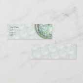 緑のダンスの細い名刺 スキニー名刺 (正面/裏面)