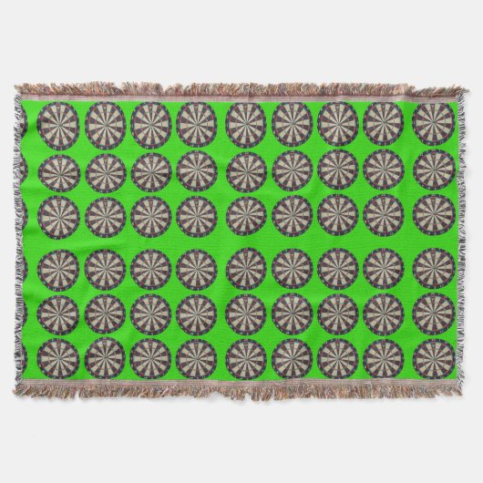緑のダーツボード スローブランケット (正面)