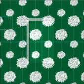 緑のチアリーダーpom pomパターン ファブリック (タイル)