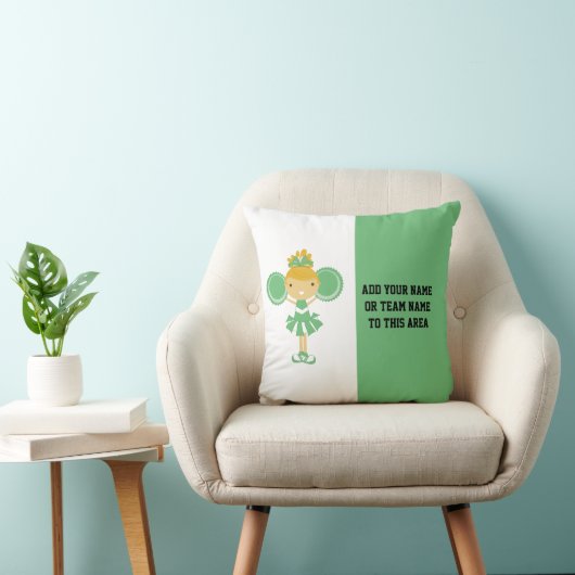 緑のチアリーティングアメリカMOJOの枕 クッション (椅子)