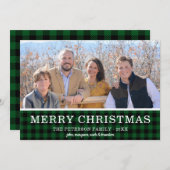 緑のチェックプライド写真 シーズンカード (正面/裏面)