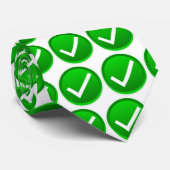緑のチェックマーク記号 ネクタイ (ロール)