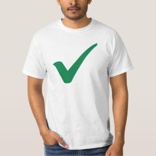 緑のチェックマーク Tシャツ