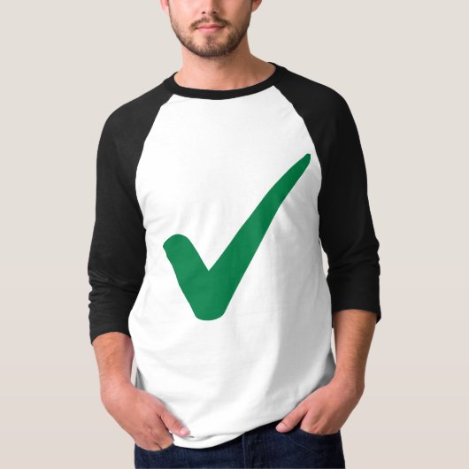 緑のチェックマーク Tシャツ (正面)