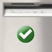 緑のチェックマー書ク記号 マグネット (インサイチュ (食洗機))