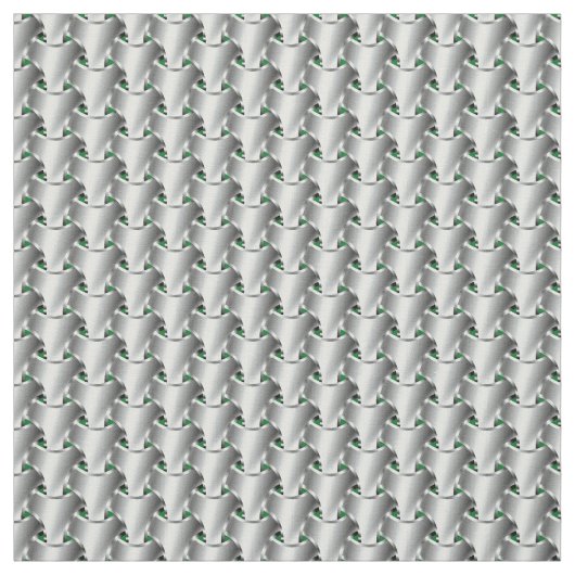 緑のチェーン・メール ファブリック (見本)