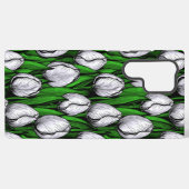 緑のチューリップ葉付き SAMSUNG GALAXYケース (裏面横)