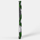 緑のチューリップ葉付き SAMSUNG GALAXYケース (右側面)