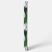 緑のチューリップ葉付き SAMSUNG GALAXYケース (左側面)