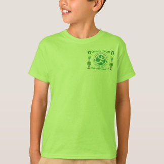 緑のチームワイシャツ Tシャツ