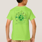 緑のチームワイシャツ Tシャツ (裏面)