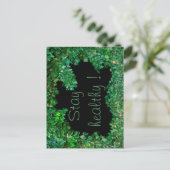 緑のツタで健康を保つ ポストカード (スタンド正面)