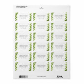 緑のツタ-住所 シール (フルシート)