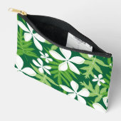 緑のティアパターン アクセサリーポーチ (見開き)