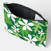 緑のティアパターン アクセサリーポーチ (見開き)