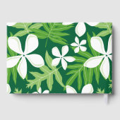 緑のティアパターン ゲストブック (裏面)