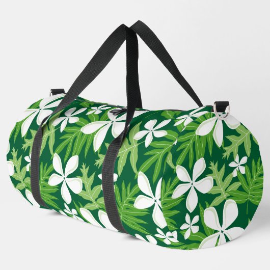 緑のティアパターン ダッフルバッグ (左コーナー)