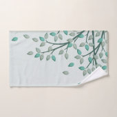 緑のティール(緑がかった色)はBathの浴室タオルセットを去ります バスタオルセット (ハンドタオル)