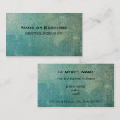 緑のテクスグランジチャ 名刺 (正面/裏面)