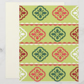 緑のテクスチャー付きスクラップブックペーパー (正面/裏面)