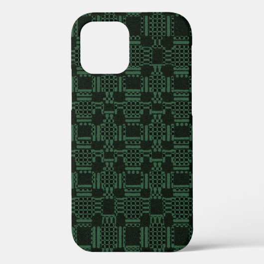 緑のテクスチャ正方形パターンCase-Mate iPhone ca Case-Mate iPhoneケース (裏面)