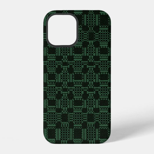 緑のテクスチャ正方形パターンCase-Mate iPhone ca iPhoneケース (裏面)