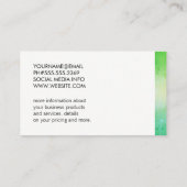 緑のテクスチャ表現バー/テクスチャ 名刺 (裏面)