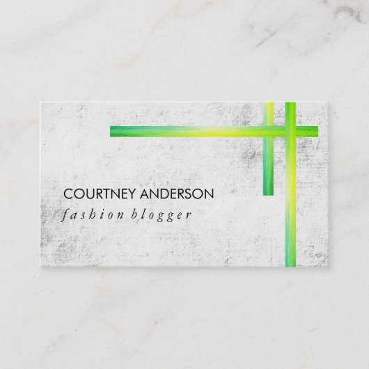 緑のテクスチャ表現バー/テクスチャ 名刺 (正面)