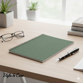 緑のテクスチャ6.5インチx 8.75インチクラシックノートパソコン ノートブック