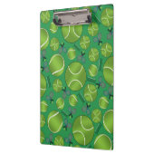 緑のテニス・ボールのラケットおよび網 クリップボード (左)