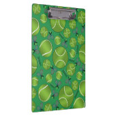 緑のテニス・ボールのラケットおよび網 クリップボード (右)