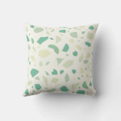 緑のテラゾパターン クッション (裏面)