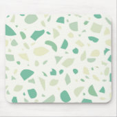 緑のテラゾパターン マウスパッド (正面)