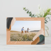 緑のテラモダンコタミニマルの水彩写真h シーズンカード (スタンド正面)