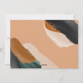 緑のテラモダンコタミニマルの水彩写真h シーズンカード (裏面)