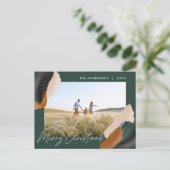 緑のテラモダンコタミニマルの水彩写真h シーズンポストカード (スタンド正面)