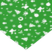 緑のテーブルクロスの美しいクリスマスパターン テーブルクロス (アングル)