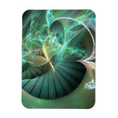 緑のディスク上にレーザー光を表示 マグネット (縦)