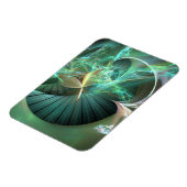 緑のディスク上にレーザー光を表示 マグネット (左側)