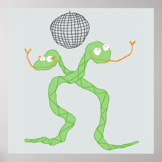 緑のディスコ・ヘビのポスター ポスター (正面)