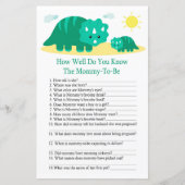 緑のディノベイビーシャワーゲームを知っているどのように良い (正面)