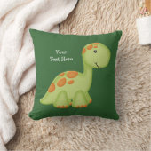 緑のディーノ(カスタマイズ可能な) クッション (ブランケット)