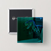 緑のディーノ 缶バッジ (正面&裏面)