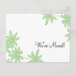 緑のデイジーの住所の変更 案内ポストカード