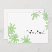 緑のデイジーの住所の変更 案内ポストカード (正面/裏面)