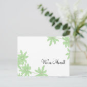 緑のデイジーの住所の変更 案内ポストカード (スタンド正面)