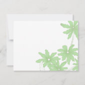 緑のデイジーの新しいアドレスのお知らせ 案内状 (裏面)