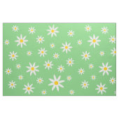 緑のデイジー布 ファブリック (ファットクウォーター)