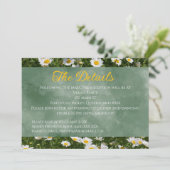 緑のデイジー風景詳細カード 招待状 (スタンド正面)