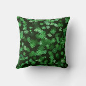 緑のデイジー クッション (裏面)